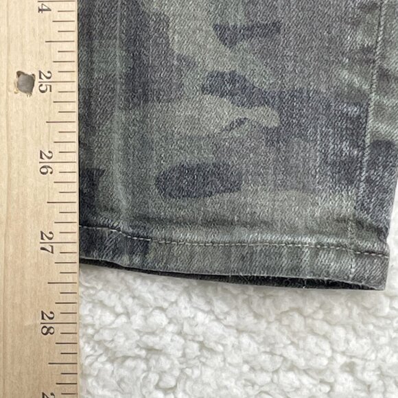 Hudson Jeans Womens Sz 27 Green Camo Nico Super Skinny Ankle Mid Rise 28x27 - Picture 7 of 12